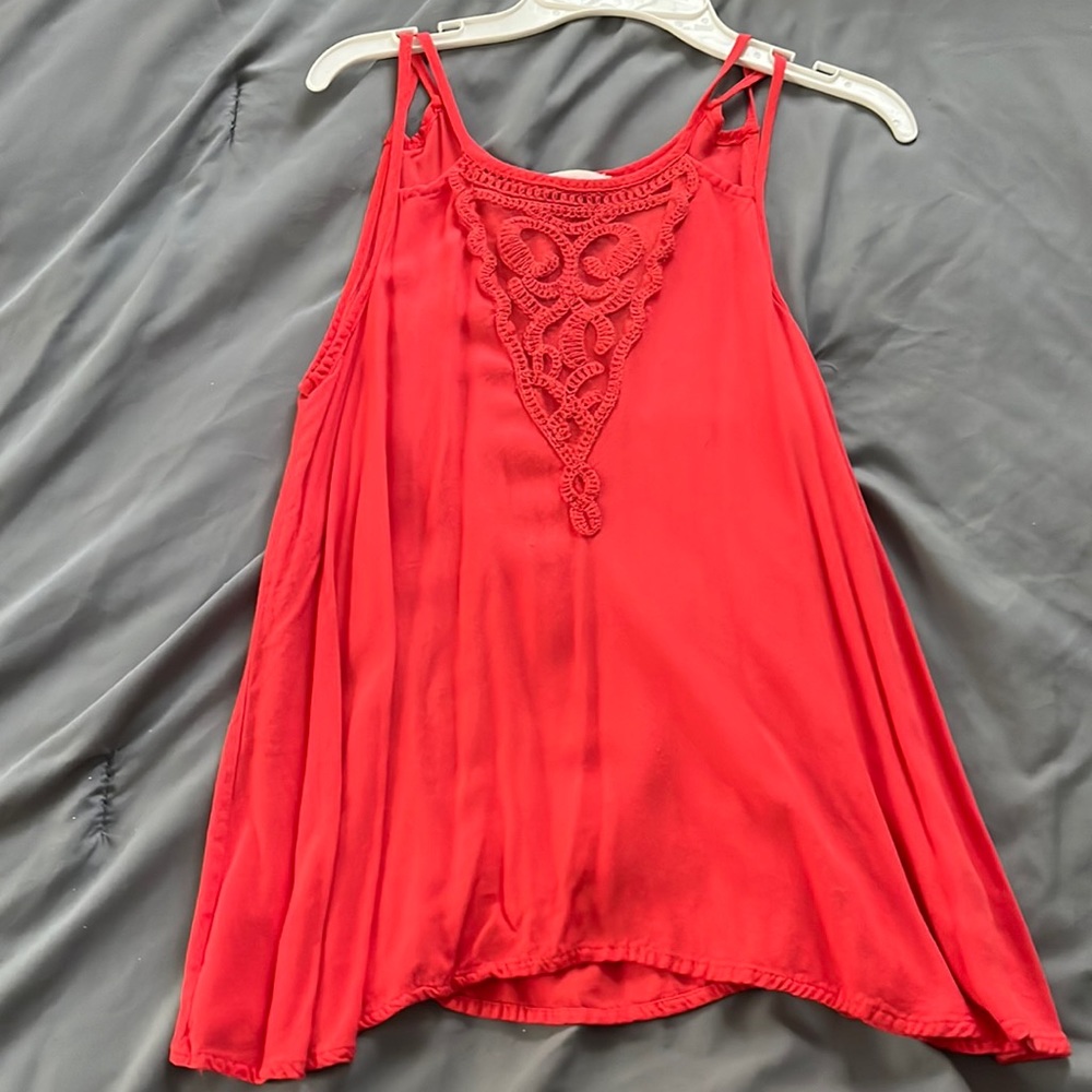 Flowy spaghetti strap tank top